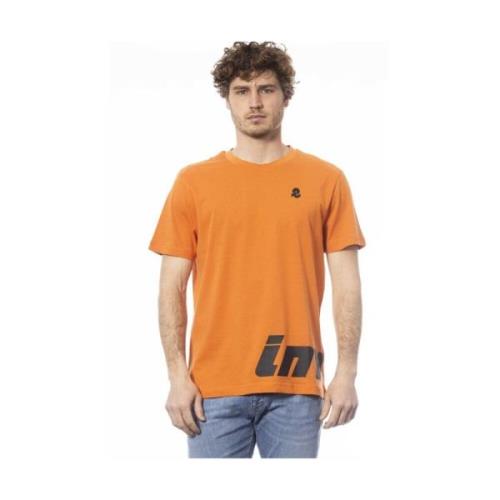 Invicta Orange Logo Print T-tröja Orange, Herr