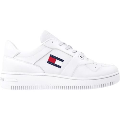 Tommy Jeans Vita Retro Basket Sneakers White, Herr