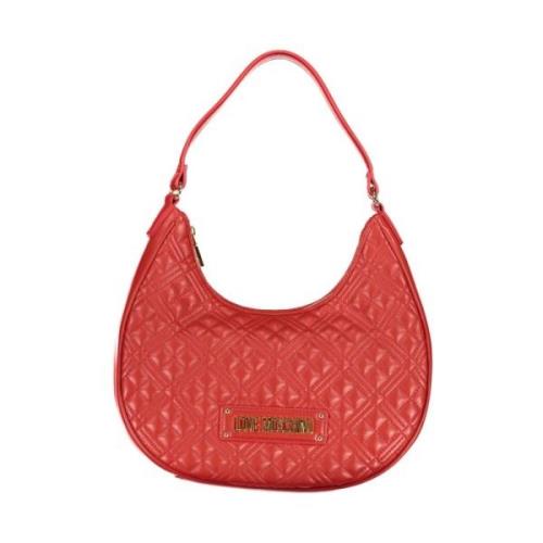 Love Moschino Röd Polyeten Axelväska Red, Dam