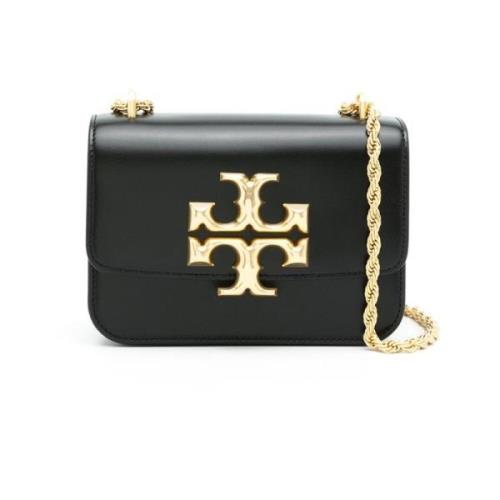 Tory Burch Snygg Svart Läder Axelväska Black, Dam