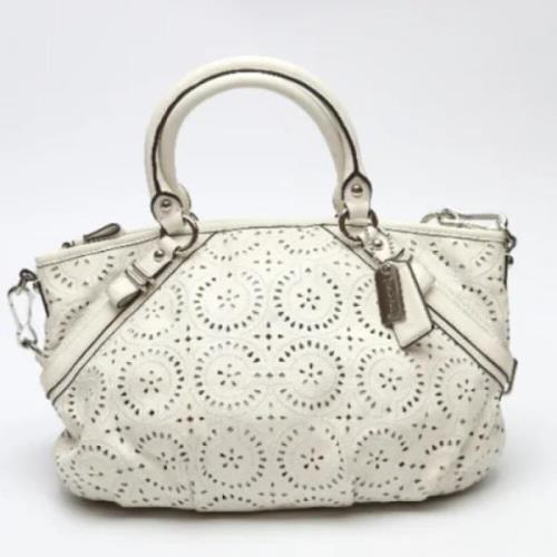 Coach Pre-owned Pre-owned Tyg handvskor White, Dam