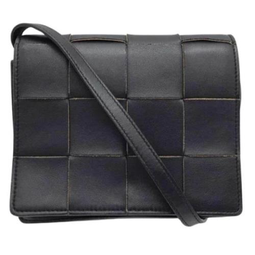 Bottega Veneta Vintage Pre-owned Laeder axelremsvskor Black, Dam