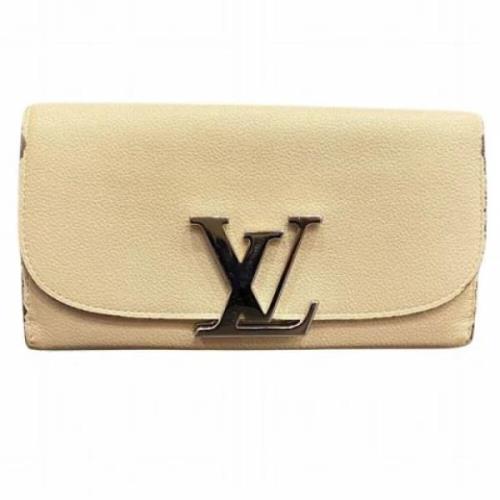 Louis Vuitton Vintage Pre-owned Tyg plnbcker Beige, Dam