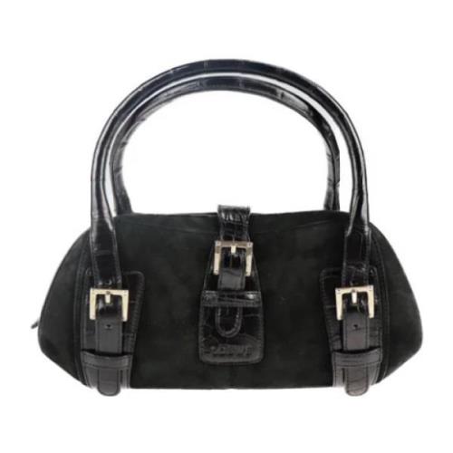 Loewe Pre-owned Pre-owned Tyg handvskor Black, Dam