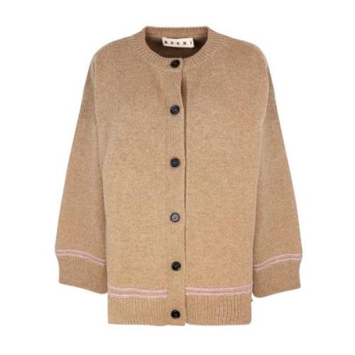 Marni Brun Kimonoärm Cardigan Sweater Brown, Dam