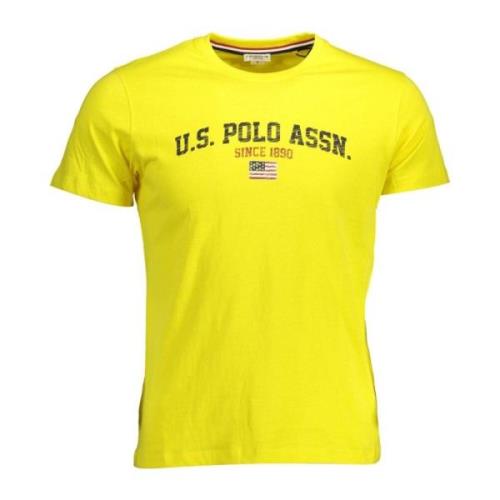 U.s. Polo Assn. Gul Herr T-shirt Rea Yellow, Herr