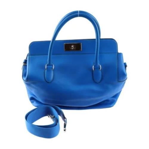 Hermès Vintage Pre-owned Tyg handvskor Blue, Dam