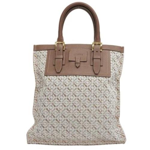 Loewe Pre-owned Pre-owned Tyg totevskor Beige, Dam