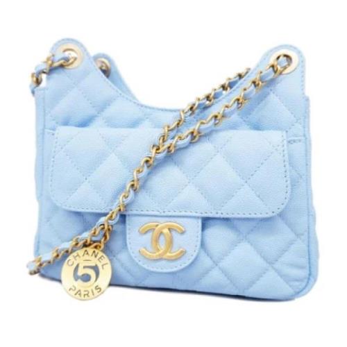 Chanel Vintage Pre-owned Tyg chanel-vskor Blue, Dam