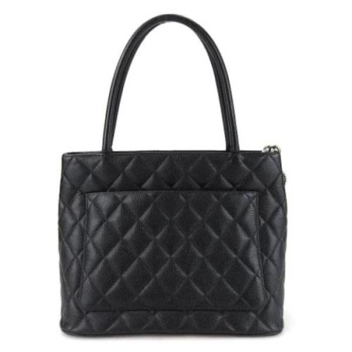 Chanel Vintage Pre-owned Laeder totevskor Black, Dam