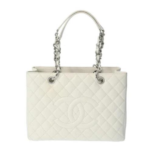 Chanel Vintage Pre-owned Laeder totevskor White, Dam