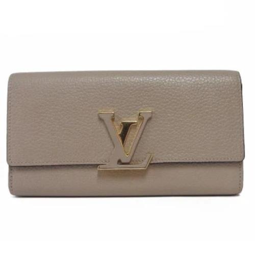 Louis Vuitton Vintage Pre-owned Laeder louis-vuitton-vskor Beige, Dam