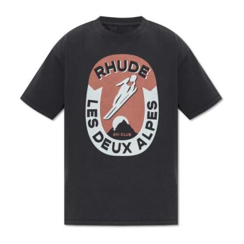 Rhude Bomull t-shirt Black, Herr