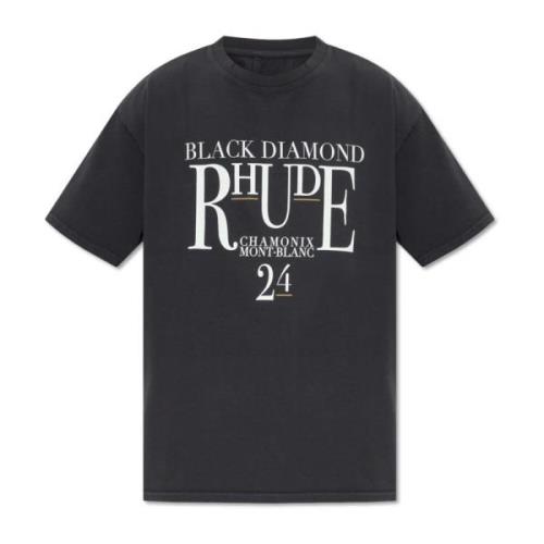 Rhude Bomull t-shirt Black, Herr