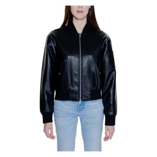 Calvin Klein Svart Dragkedja Dam Blazer Höst/Vinter Black, Dam