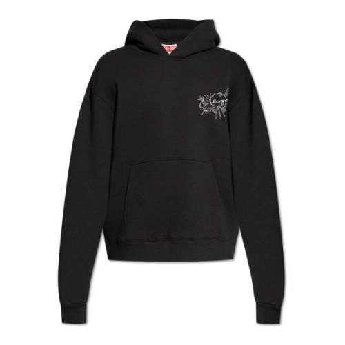 Kenzo Sweatshirt med logotyp Black, Herr