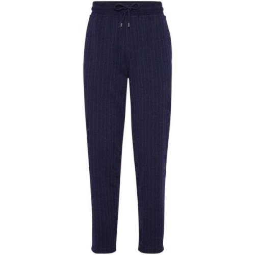 Brunello Cucinelli Blå Joggingbyxor Blue, Herr