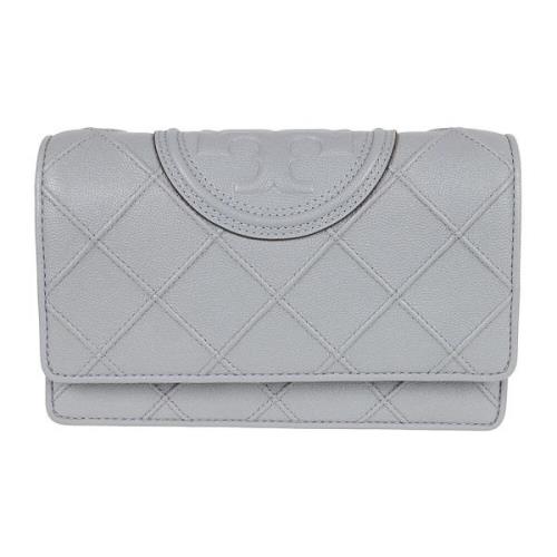 Tory Burch Mjuk Kedjeplånbok Gray, Dam