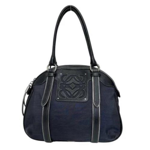 Loewe Pre-owned Pre-owned Tyg handvskor Blue, Dam