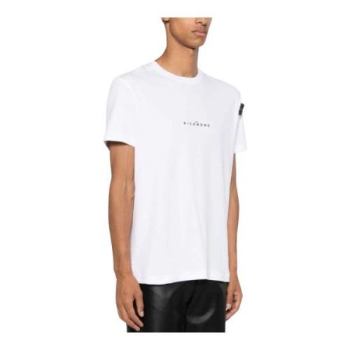 John Richmond Herr Regular T-shirt White, Herr