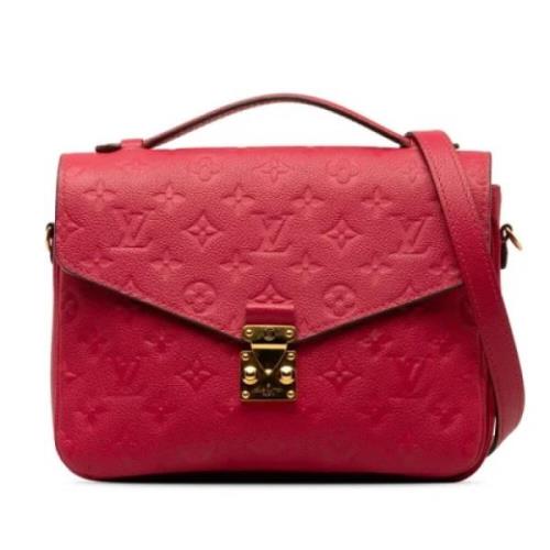 Louis Vuitton Vintage Pre-owned Tyg louis-vuitton-vskor Red, Dam