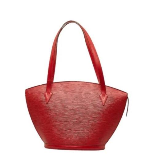 Louis Vuitton Vintage Pre-owned Laeder totevskor Red, Dam