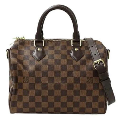 Louis Vuitton Vintage Pre-owned Tyg louis-vuitton-vskor Brown, Dam