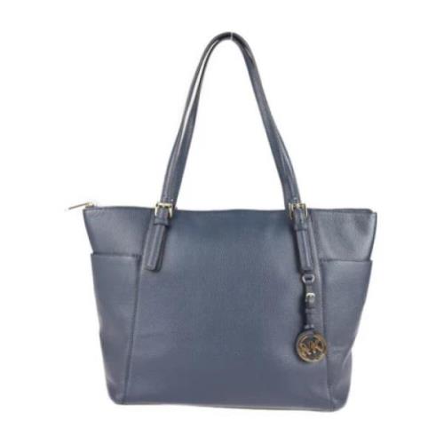 Michael Kors Pre-owned Pre-owned Tyg totevskor Blue, Dam