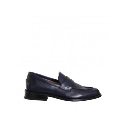 Barrett Slät läder Slip-On Loafer Blue, Herr