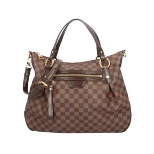 Louis Vuitton Vintage Pre-owned Canvas axelremsvskor Brown, Dam