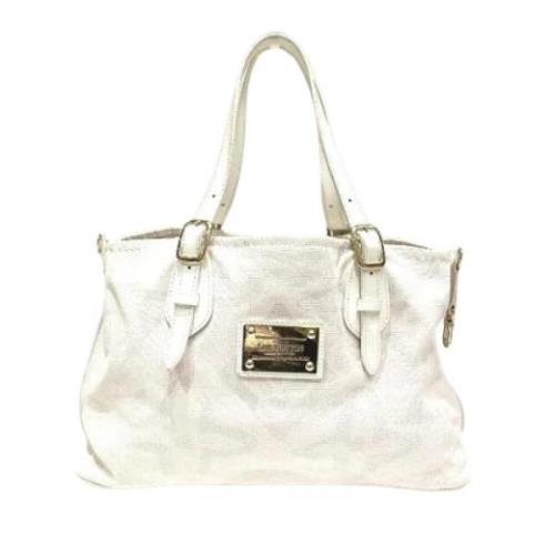 Louis Vuitton Vintage Pre-owned Tyg louis-vuitton-vskor White, Dam