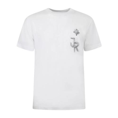 John Richmond Herr Regular T-shirt White, Herr