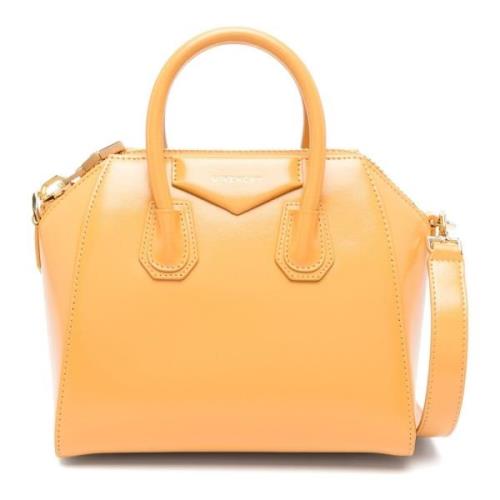 Givenchy Orange Box Kalvskinn Mini Handväska Orange, Dam