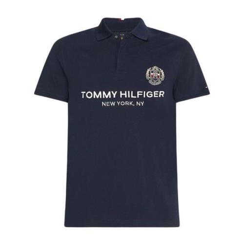 Tommy Hilfiger Ikon Bröst Logo Slim Polo Blue, Herr