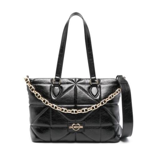 Love Moschino Shoulder Bags Black, Dam