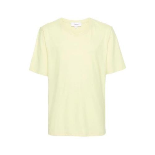 Lardini Pastellgul Bomull T-shirt Lätt Jersey Yellow, Herr