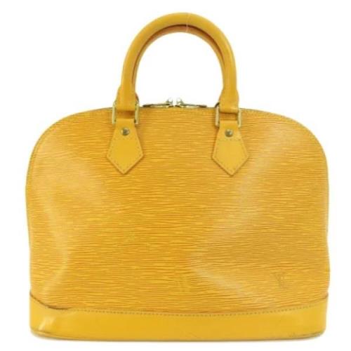 Louis Vuitton Vintage Pre-owned Tyg louis-vuitton-vskor Yellow, Dam