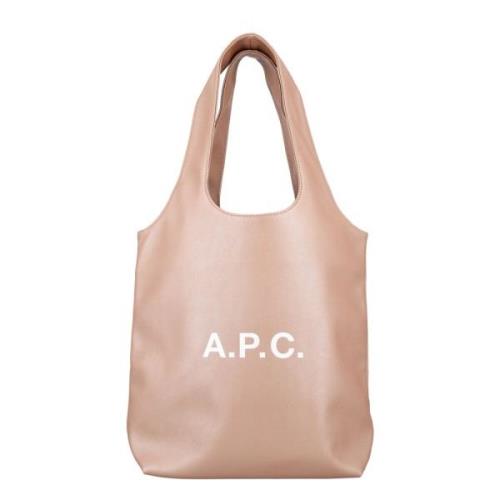 A.p.c. Glossy Pink Ninon Small Tote Bag Pink, Dam