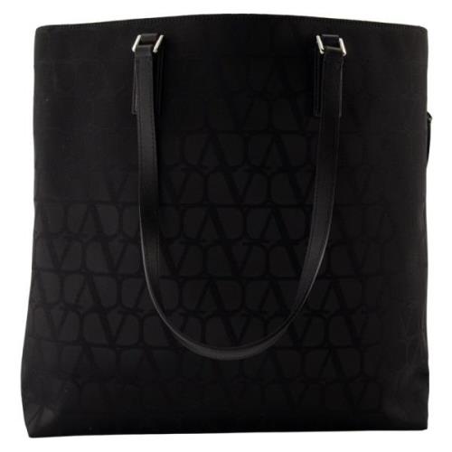 Valentino Garavani Ikonografisk nylon toteväska Black, Herr