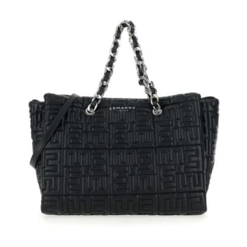 Ermanno Scervino Dubbelhandtag Polly Väska Black, Dam