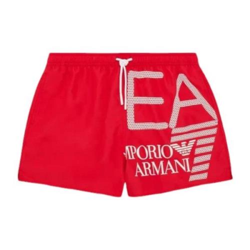 Emporio Armani EA7 Rött Logo Sidokostym Red, Herr