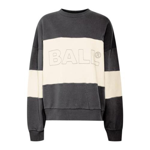 Ball Sommar Chain Crew Neck Sweatshirt Svart Black, Dam