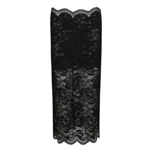 Paco Rabanne Elegant Maxi Kjol för Kvinnor Black, Dam