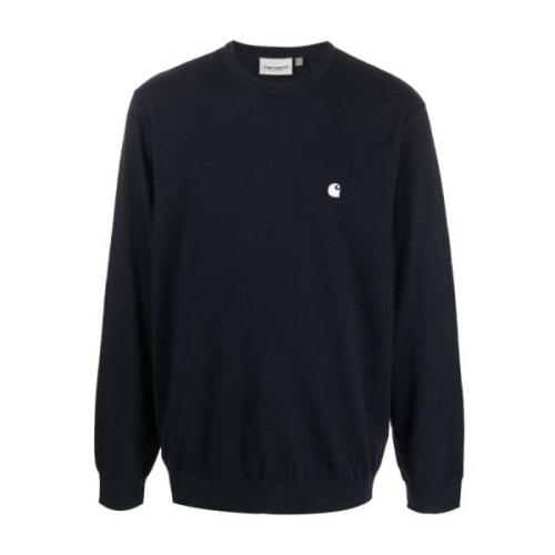 Carhartt Wip Madison Sweater Stickat Blue, Herr