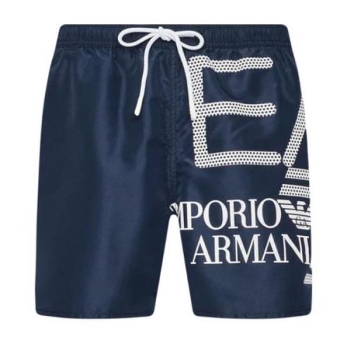 Emporio Armani EA7 Blå Kostym med Sidologo Blue, Herr