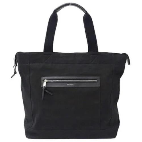 Yves Saint Laurent Vintage Pre-owned Canvas totevskor Black, Herr