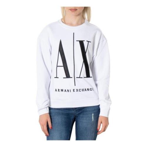 Armani Exchange Vit Damtröja White, Dam