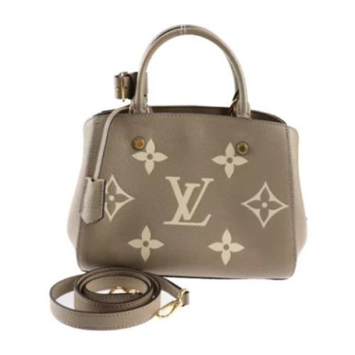 Louis Vuitton Vintage Pre-owned Tyg louis-vuitton-vskor Beige, Dam