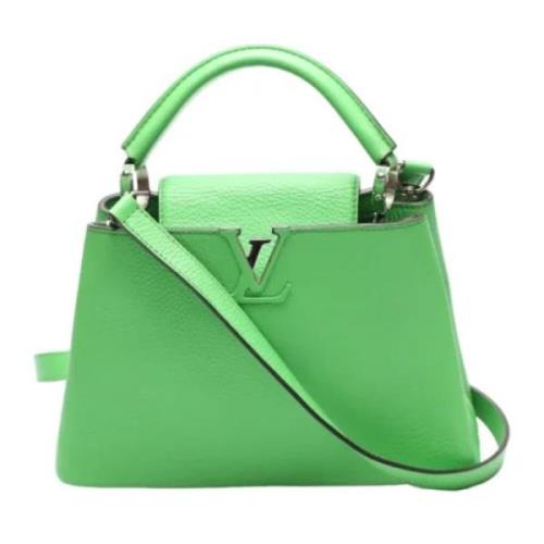 Louis Vuitton Vintage Pre-owned Laeder axelremsvskor Green, Dam