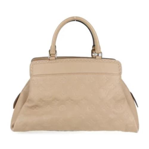 Louis Vuitton Vintage Pre-owned Tyg louis-vuitton-vskor Beige, Dam